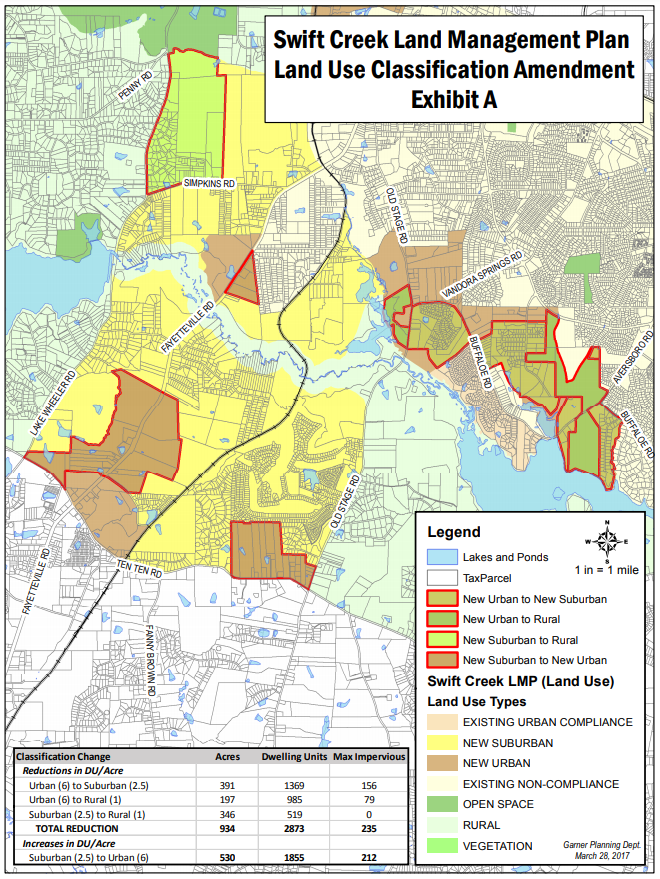 Swift Creek Land Management map