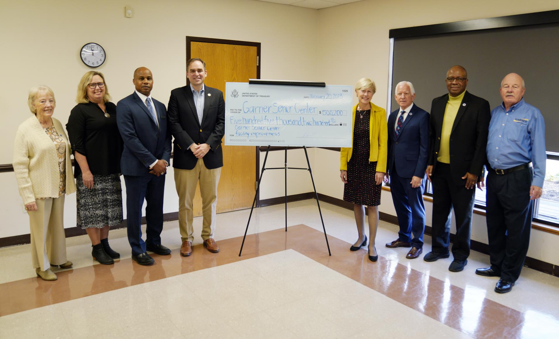 Ross check presentation at Senior Center