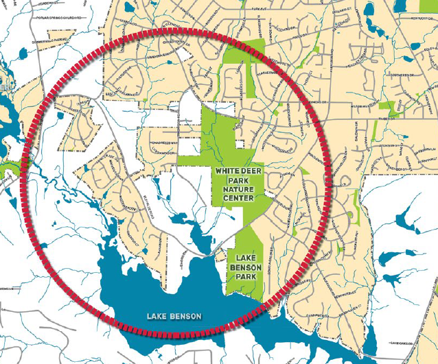 S Garner Greenway Map