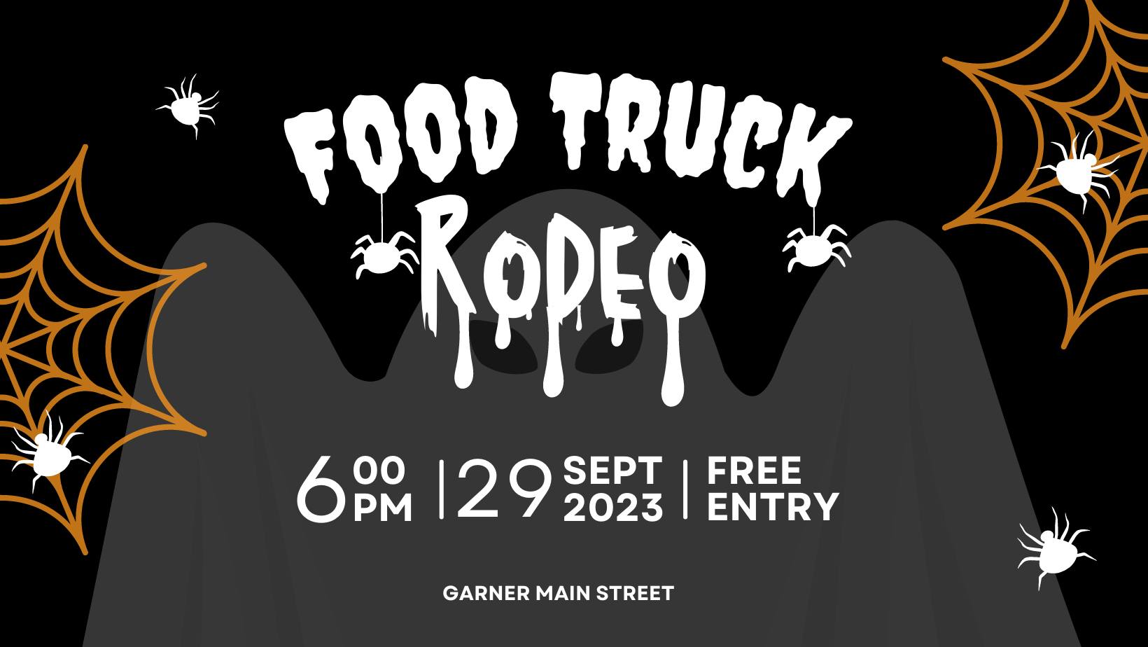 Trick or Eat food truck rodeo graphic