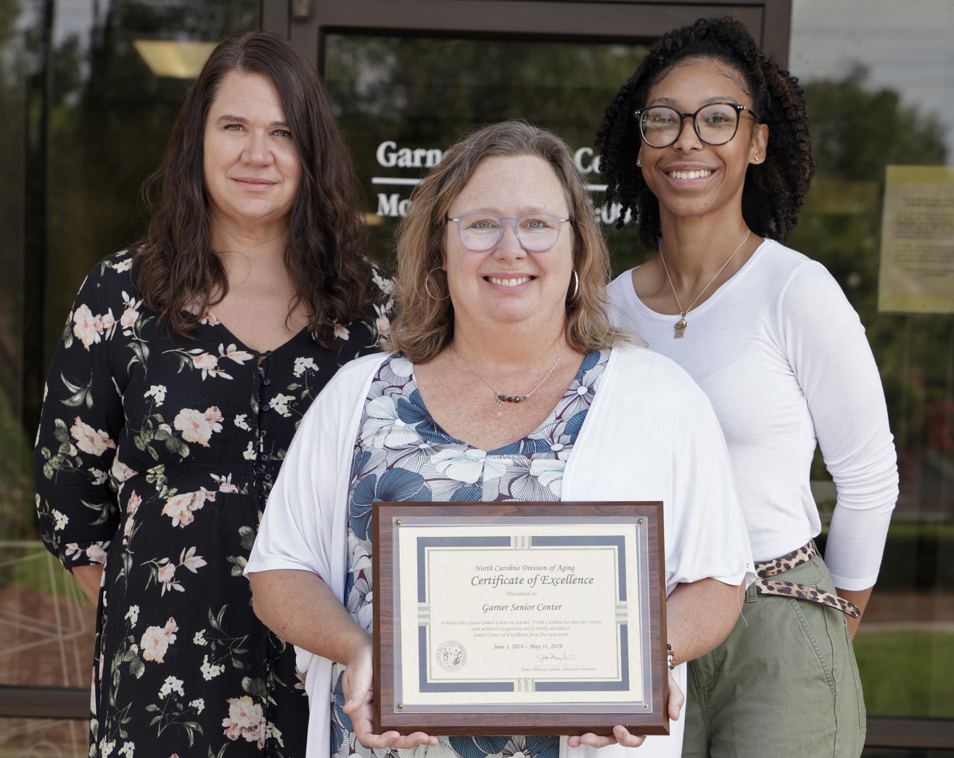 Garner Senior Center recertification recognition