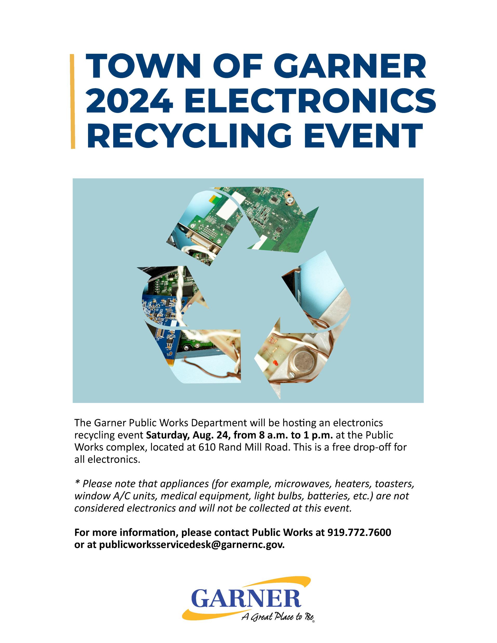 electronics recycling flyer