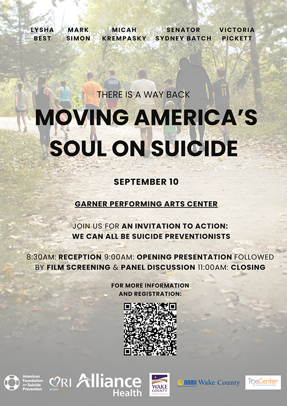 Poster for Suicide Awareness Event