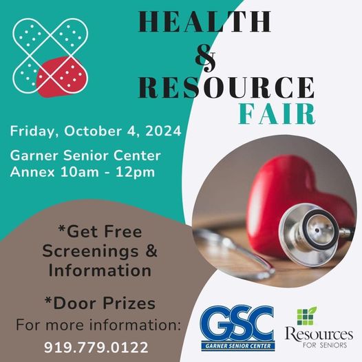 Senior Center Health and Resource Fair Flyer